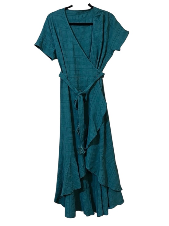 Cupshe Dresses & Skirts - NWT Cupshe Wrap Dress Emerald Green Midi with Tie Waist Size XL